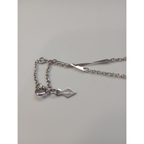 Sarah Coventry Vintage Signed Hematite‎ Rivoli Pendant 15" Necklace - Picture 4 of 4